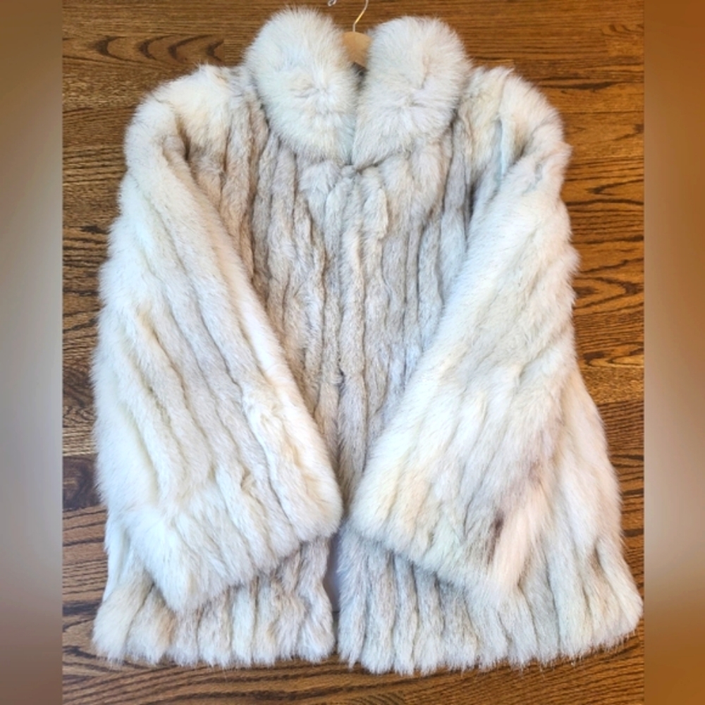Saga Furs White Fur Coat